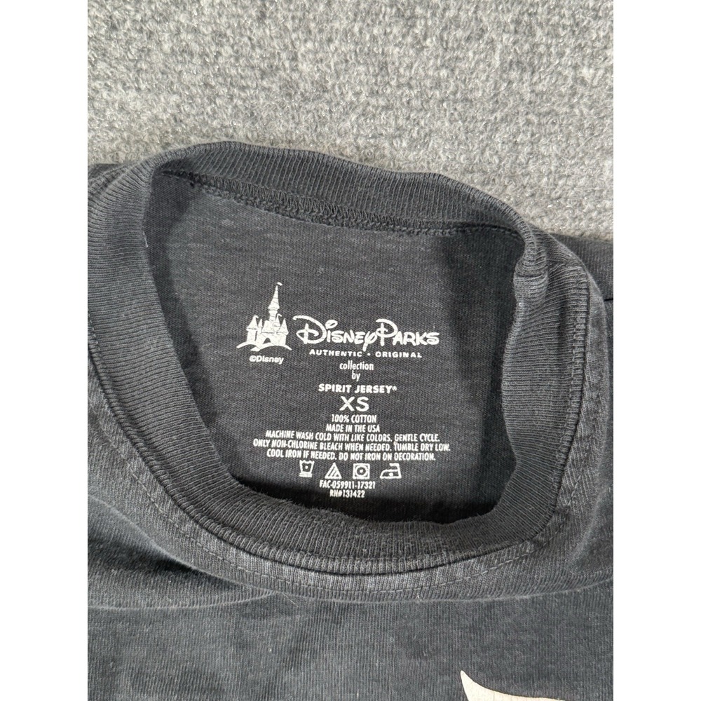 Disneyland Spirit Jersey Adult XS Black Long Sleeve Resort Park Disney Shirt - Picture 7 of 13